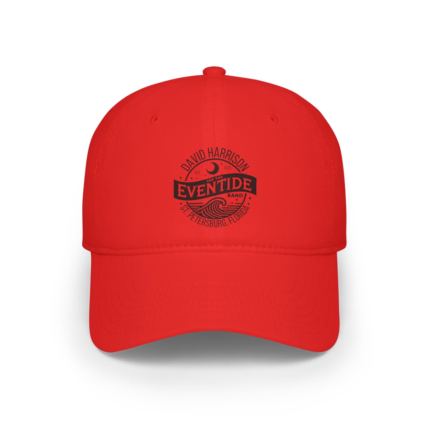 David Harrison & The Eventide Band | Official Logo | Low Profile Baseball Cap | Red