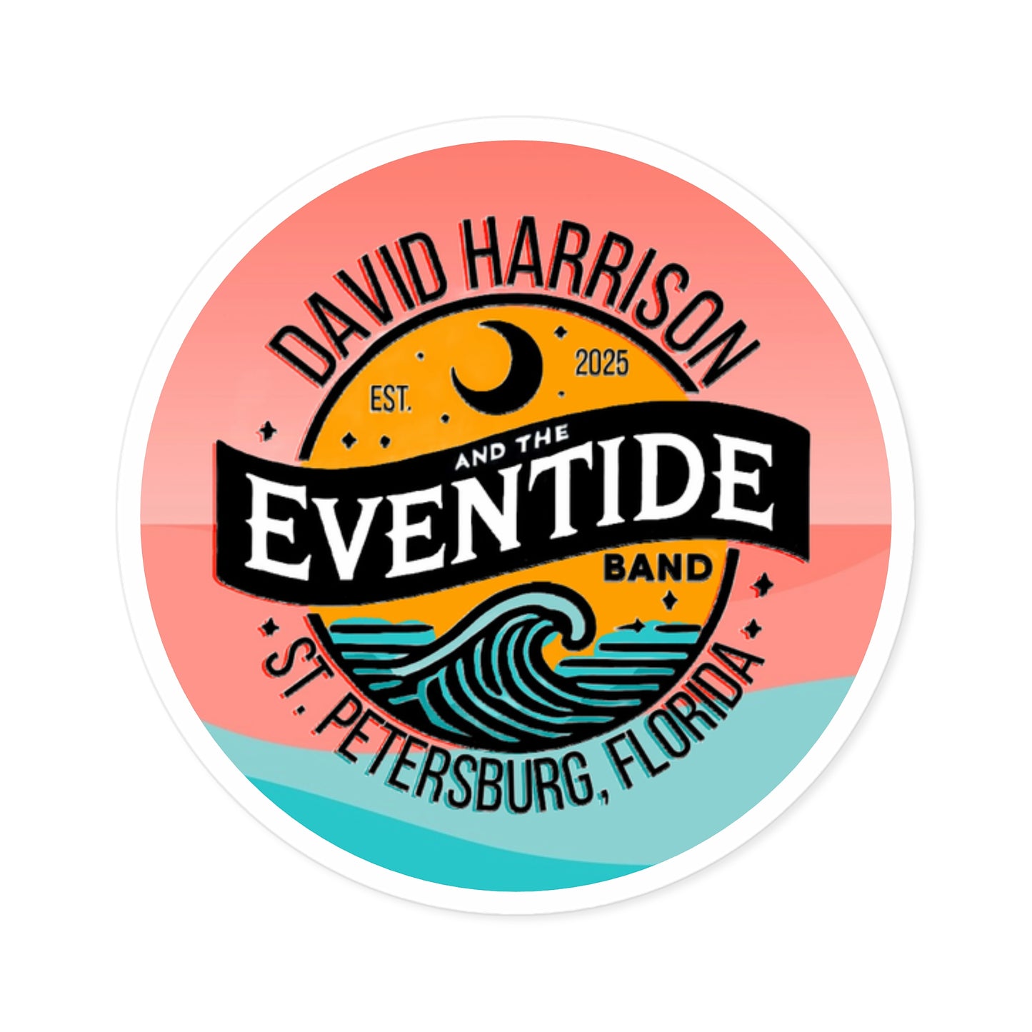 David Harrison & The Eventide Band | Official Logo | Stickers | Limited Edition Color!