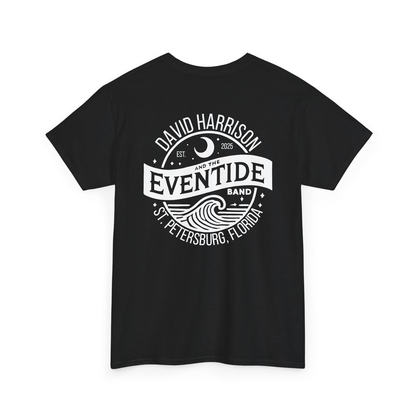 David Harrison & The Eventide Band | Official Logo | T-Shirt | Black with White Back Print