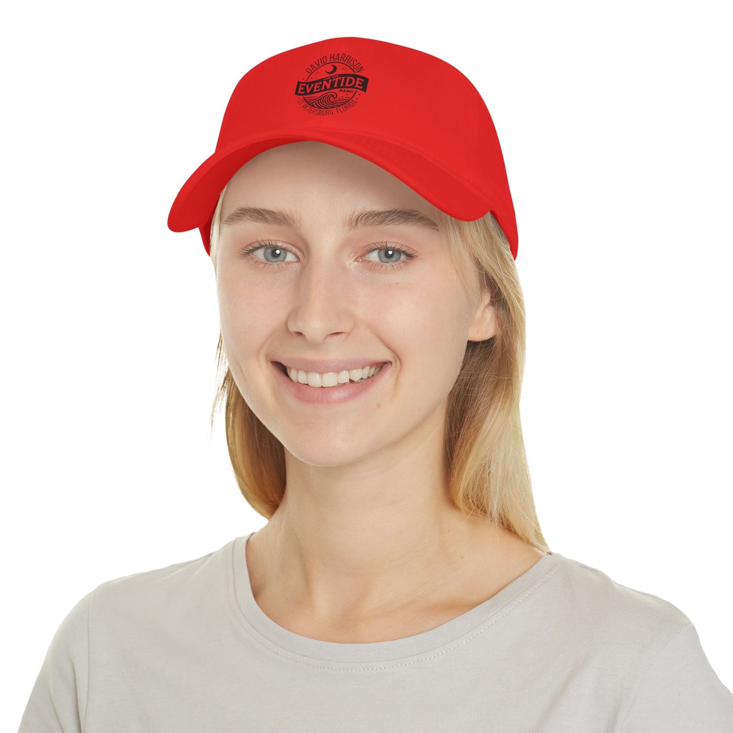 David Harrison & The Eventide Band | Official Logo | Low Profile Baseball Cap | Red
