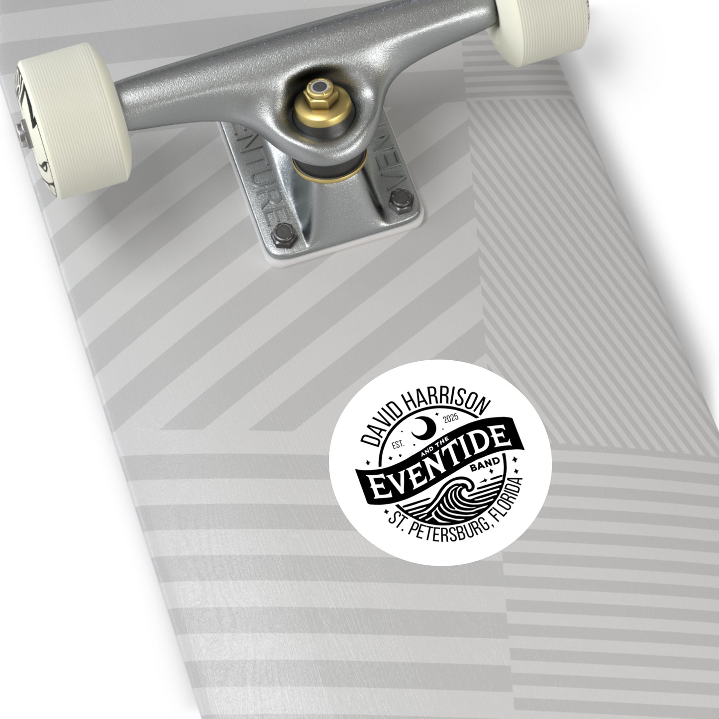 David Harrison & The Eventide Band |Official Logo | Stickers | Black & White