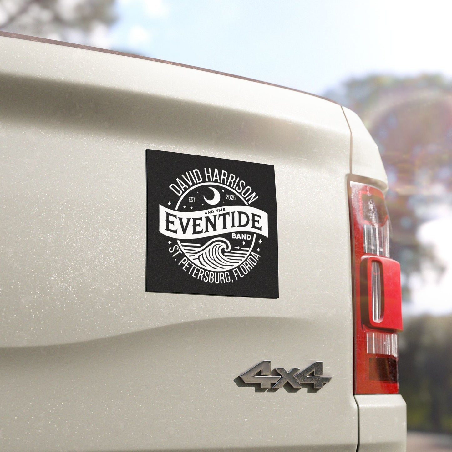 David Harrison & The Eventide Band  | Official Logo | Magnet / Car Magnet | White & Black