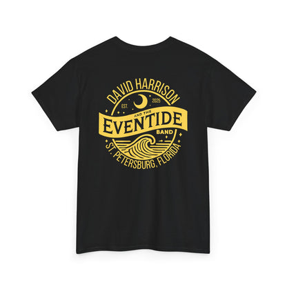 David Harrison & The Eventide Band | Official Logo | T-Shirt | Black with Mustard Yellow Back Print