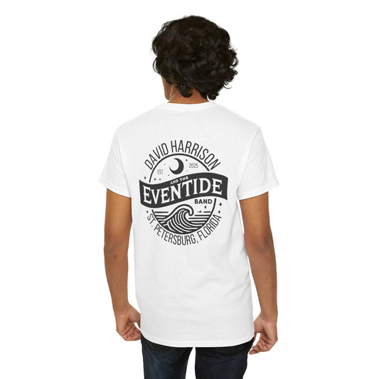 David Harrison & The Eventide Band | Official Logo | T-Shirt | White with Black Back Print