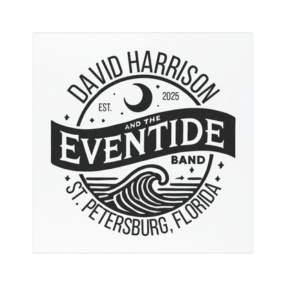 David Harrison & The Eventide Band  | Official Logo | Magnet / Car Magnet | Black & White