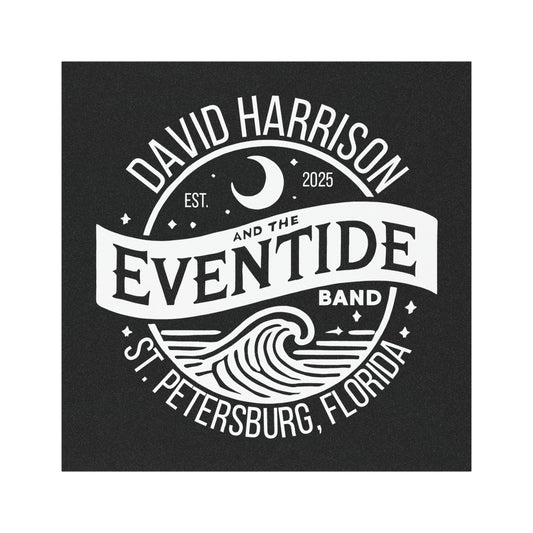 David Harrison & The Eventide Band  | Official Logo | Magnet / Car Magnet | White & Black